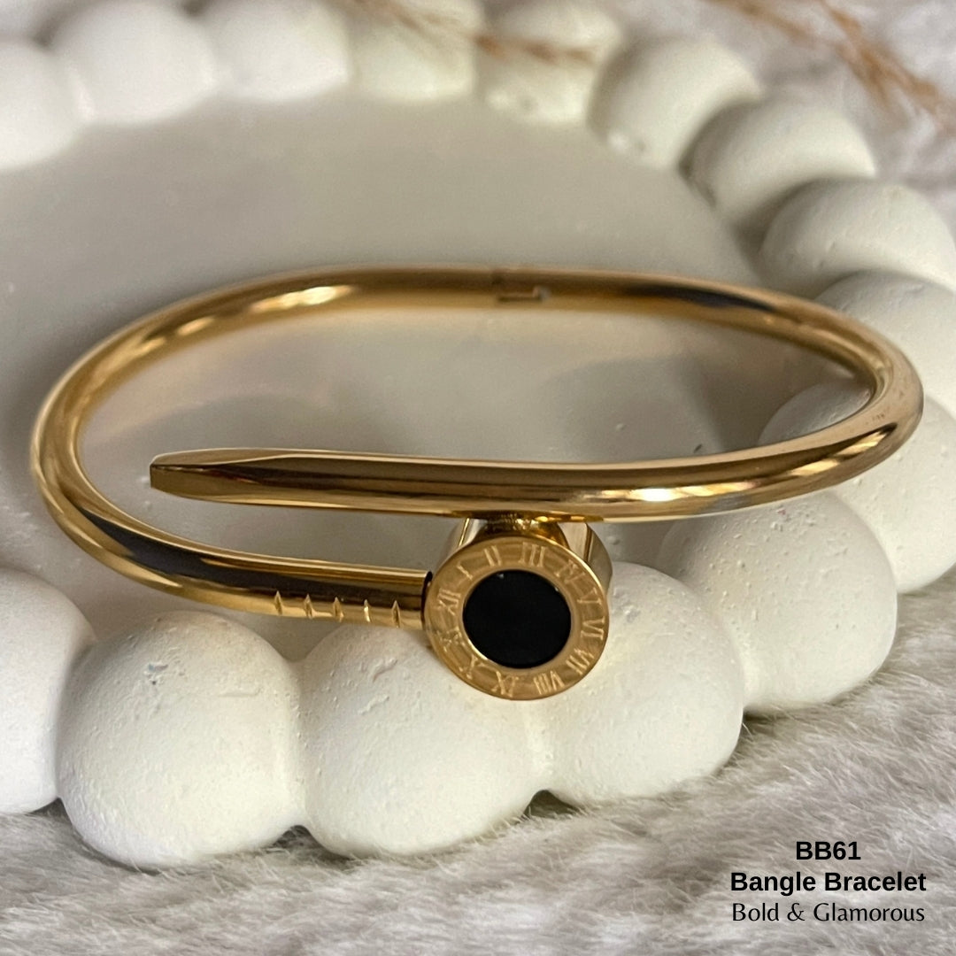 Bangle Bracelet | BB61 | Gold