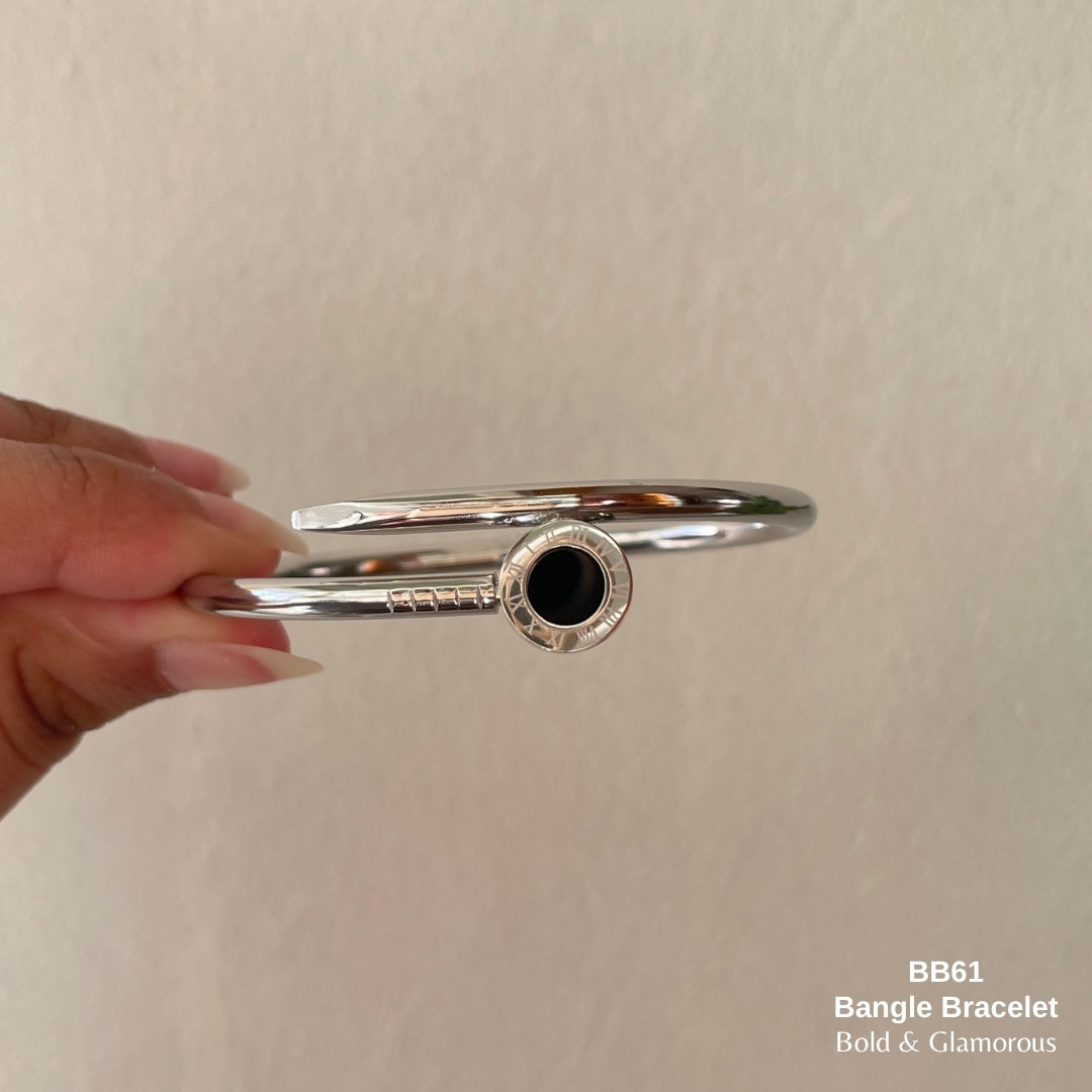 Bangle Bracelet | BB61 | Silver