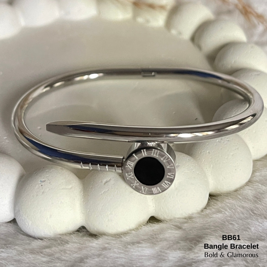 Bangle Bracelet | BB61 | Silver
