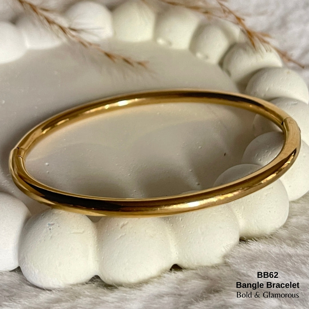 Bangle Bracelet | BB62 | Gold