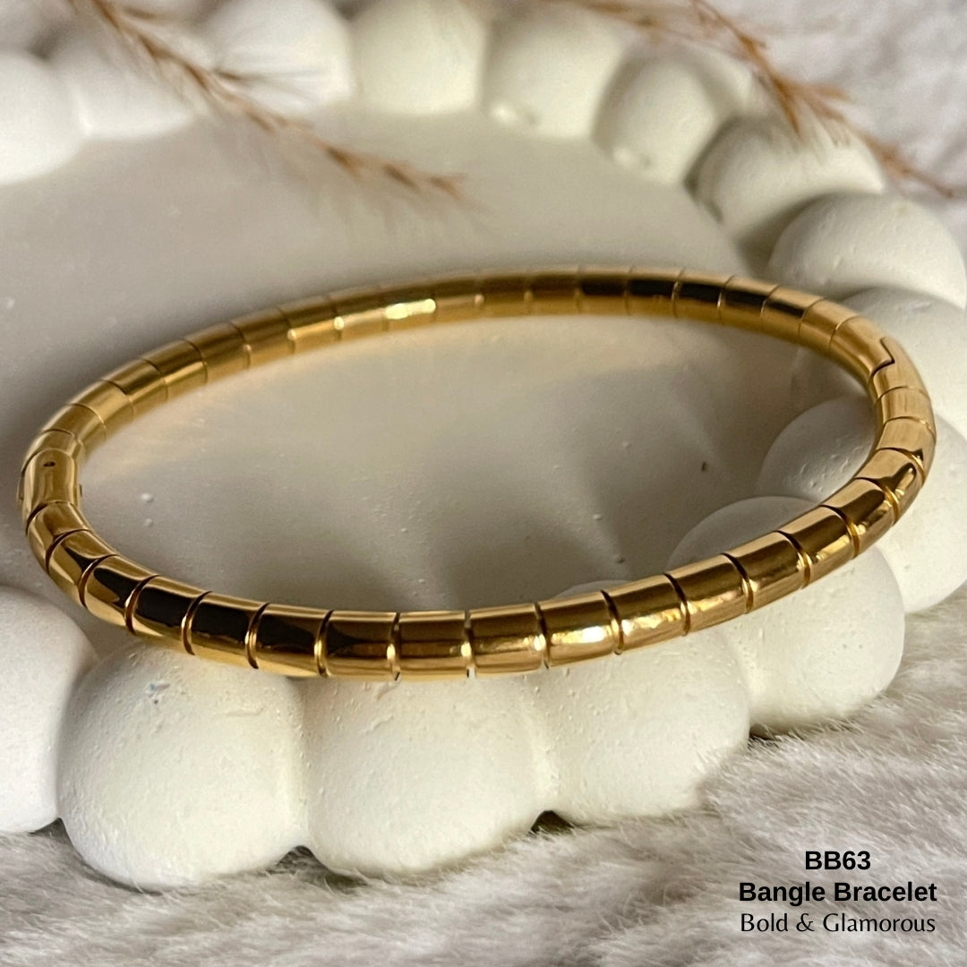 Bangle Bracelet | BB63 | Gold