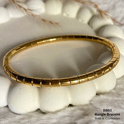 Bangle Bracelet | BB63 | Gold
