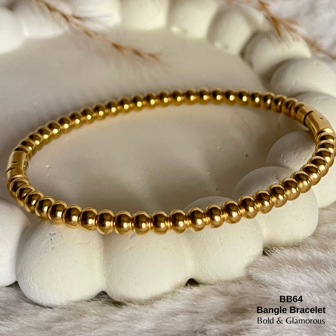 Bangle Bracelet | BB64 | Gold