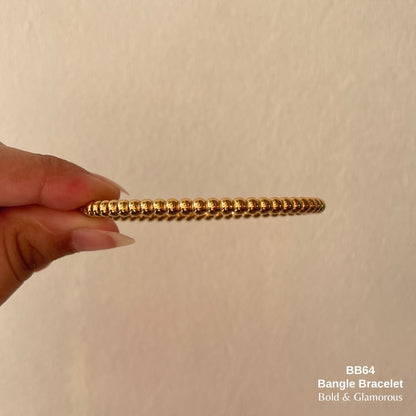 Bangle Bracelet | BB64 | Gold