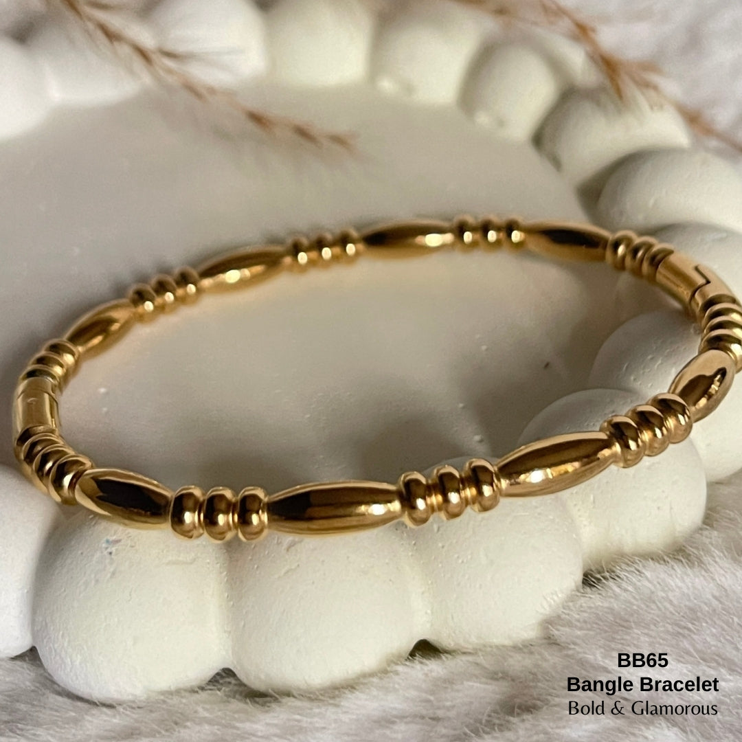 Bangle Bracelet | BB65 | Gold