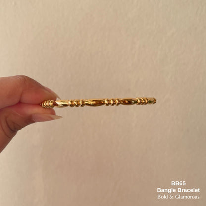 Bangle Bracelet | BB65 | Gold