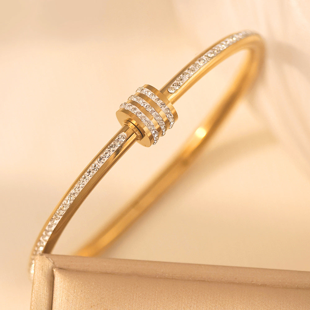 Bangle Bracelet | BB66 | Gold