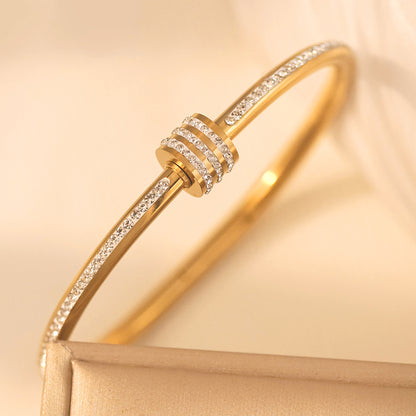 Bangle Bracelet | BB66 | Gold