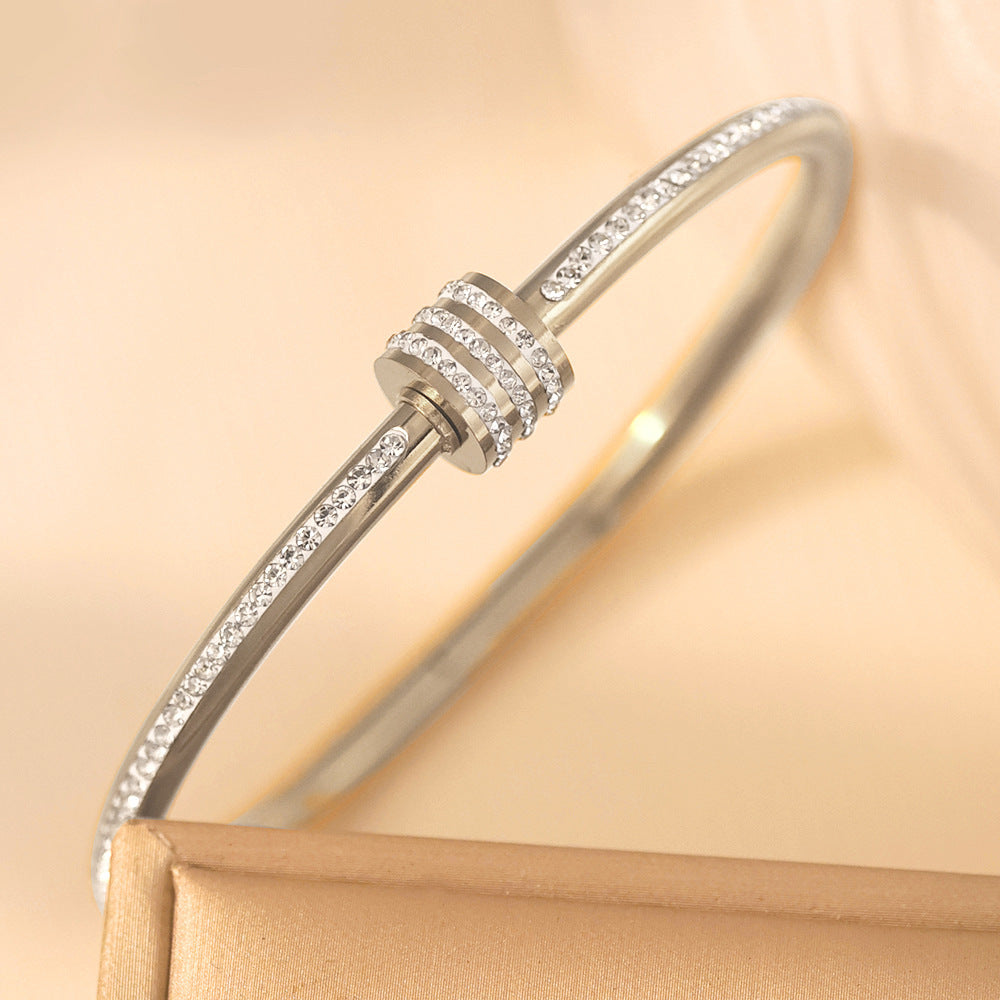 Bangle Bracelet | BB66 | Silver