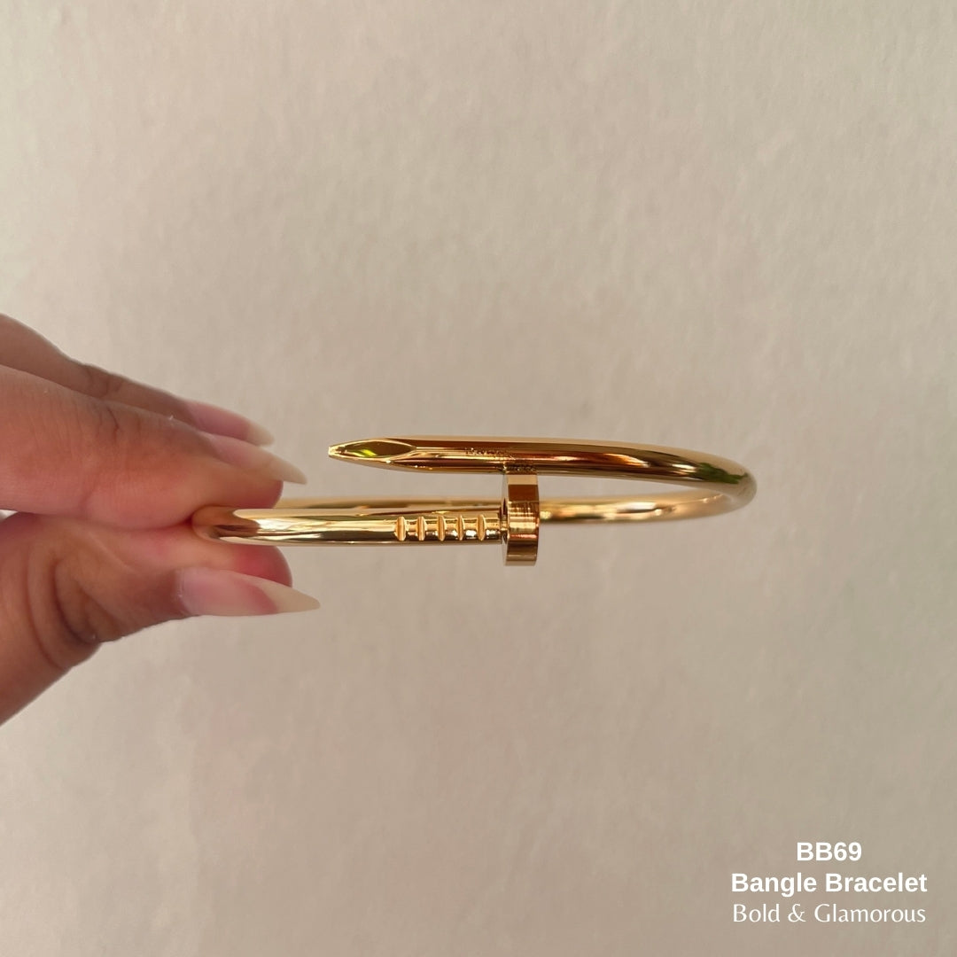 Bangle Bracelet | BB69 | Gold