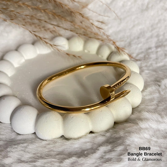 Bangle Bracelet | BB69 | Gold