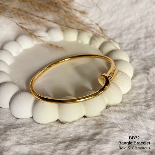 Bangle Bracelet | BB72 | Gold