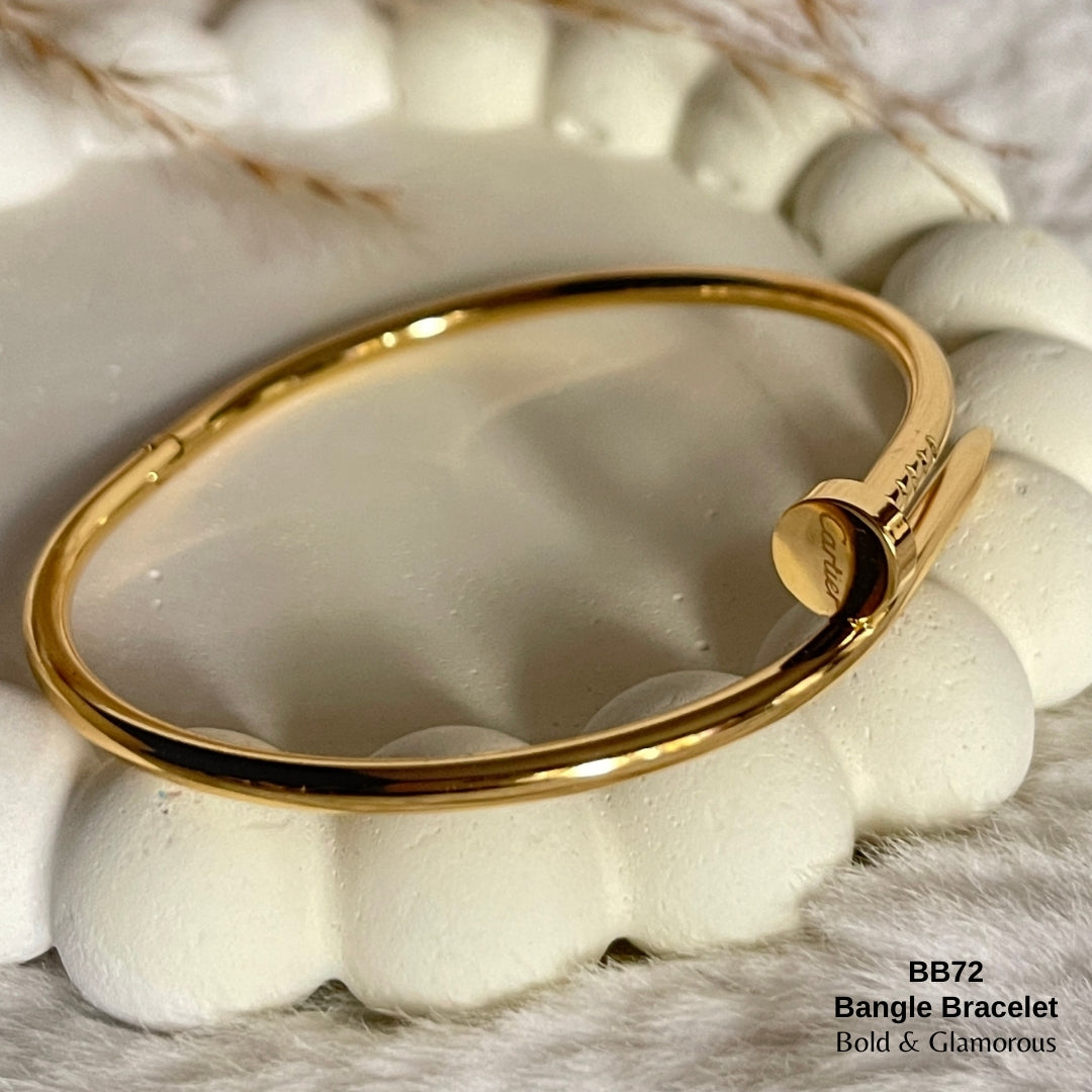 Bangle Bracelet | BB72 | Gold