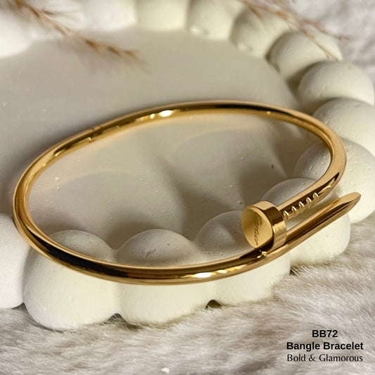 Bangle Bracelet | BB72 | Gold
