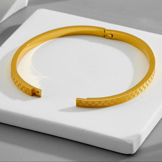 Bangle Bracelet | BB76 | Gold