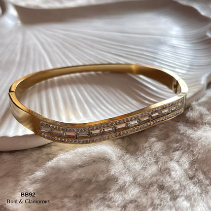 Bangle Bracelet | BB92 | Gold