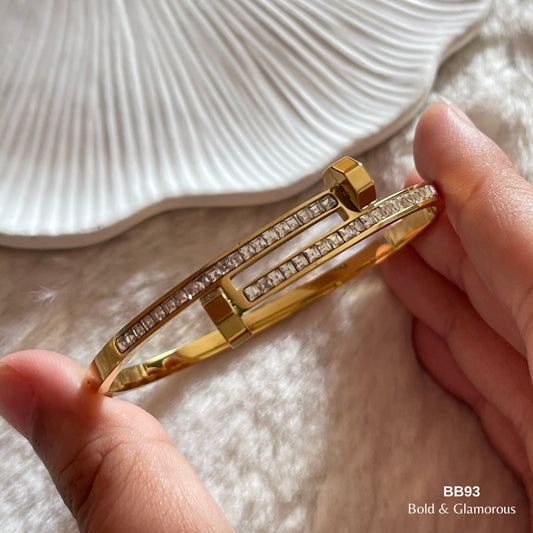 Bangle Bracelet | BB93 | Gold