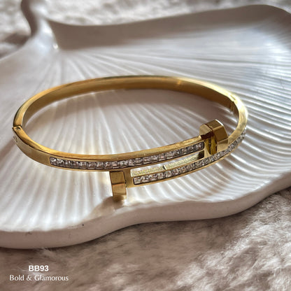 Bangle Bracelet | BB93 | Gold