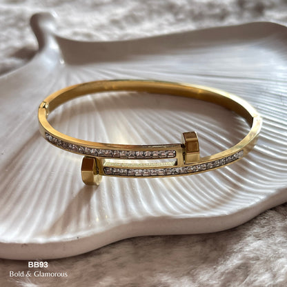 Bangle Bracelet | BB93 | Gold
