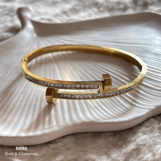 Bangle Bracelet | BB93 | Gold