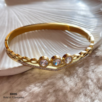 Bangle Bracelet | BB95 | Gold