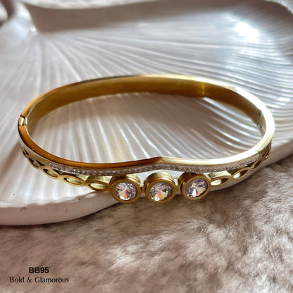 Bangle Bracelet | BB95 | Gold