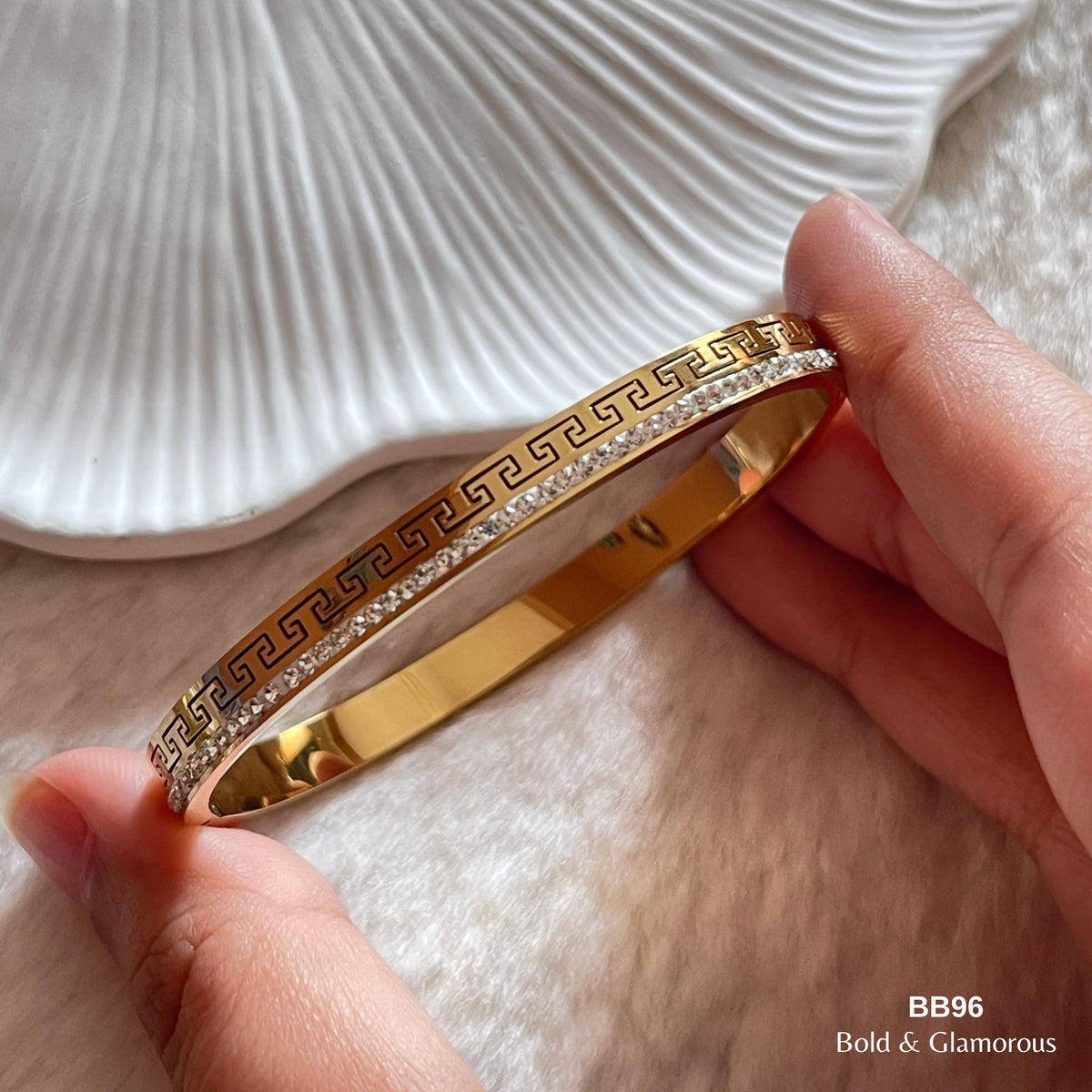 Bangle Bracelet | BB96 | Gold