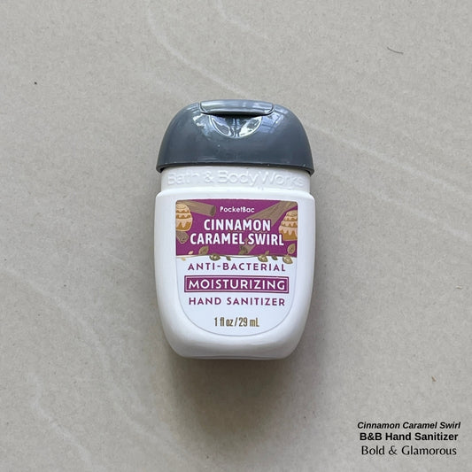 Bath and Body Works Hand Sanitizers | Cinnamon Caramel Swirl