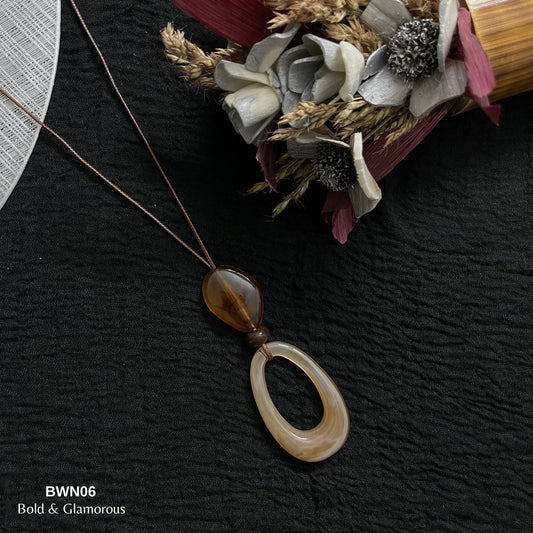 Boho Wooden Necklace | BWN06