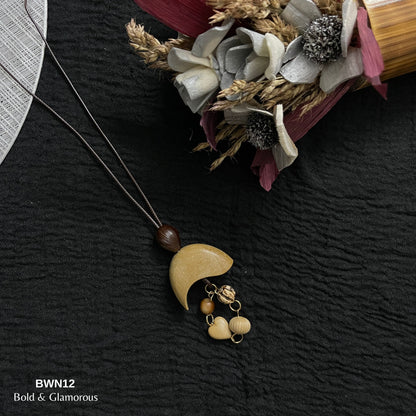 Boho Wooden Necklace | BWN12