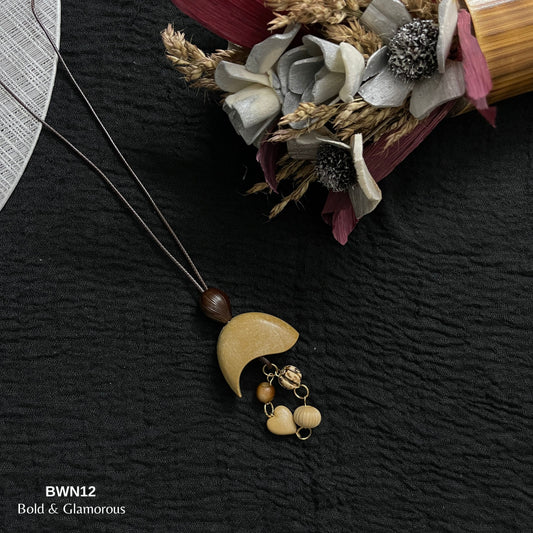 Boho Wooden Necklace | BWN12