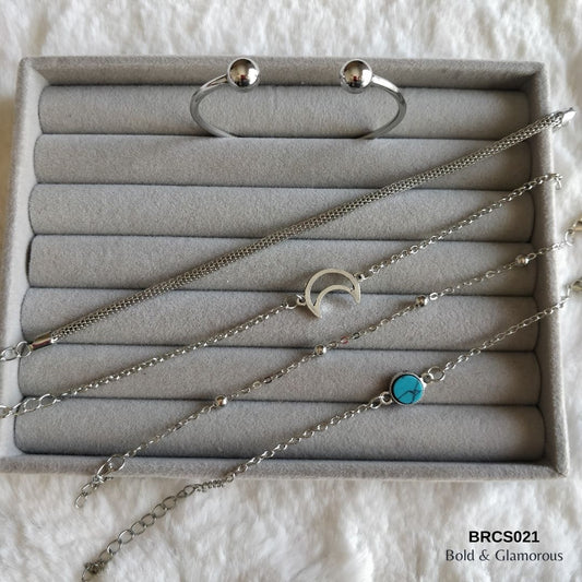 Bracelet Set | BRCS021 | Silver