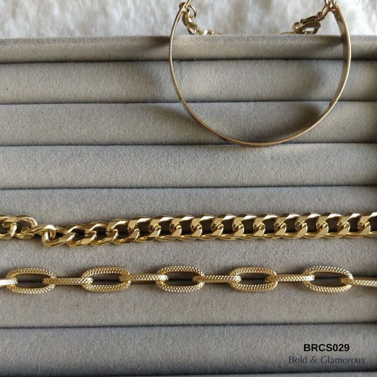 Bracelet Set | BRCS029 | Gold