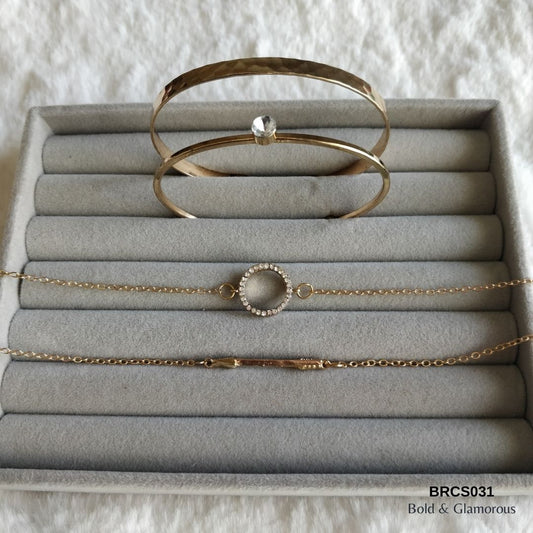 Bracelet Set | BRCS031 | Gold