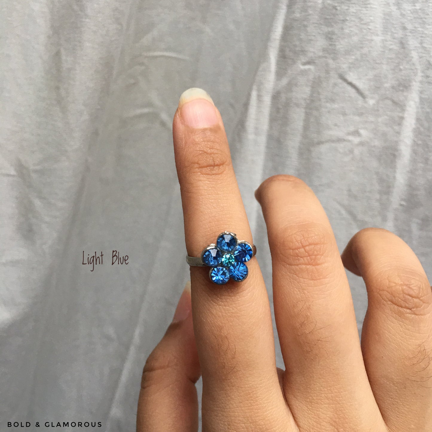 Buttercup Ring | BUCR01  | Light Blue