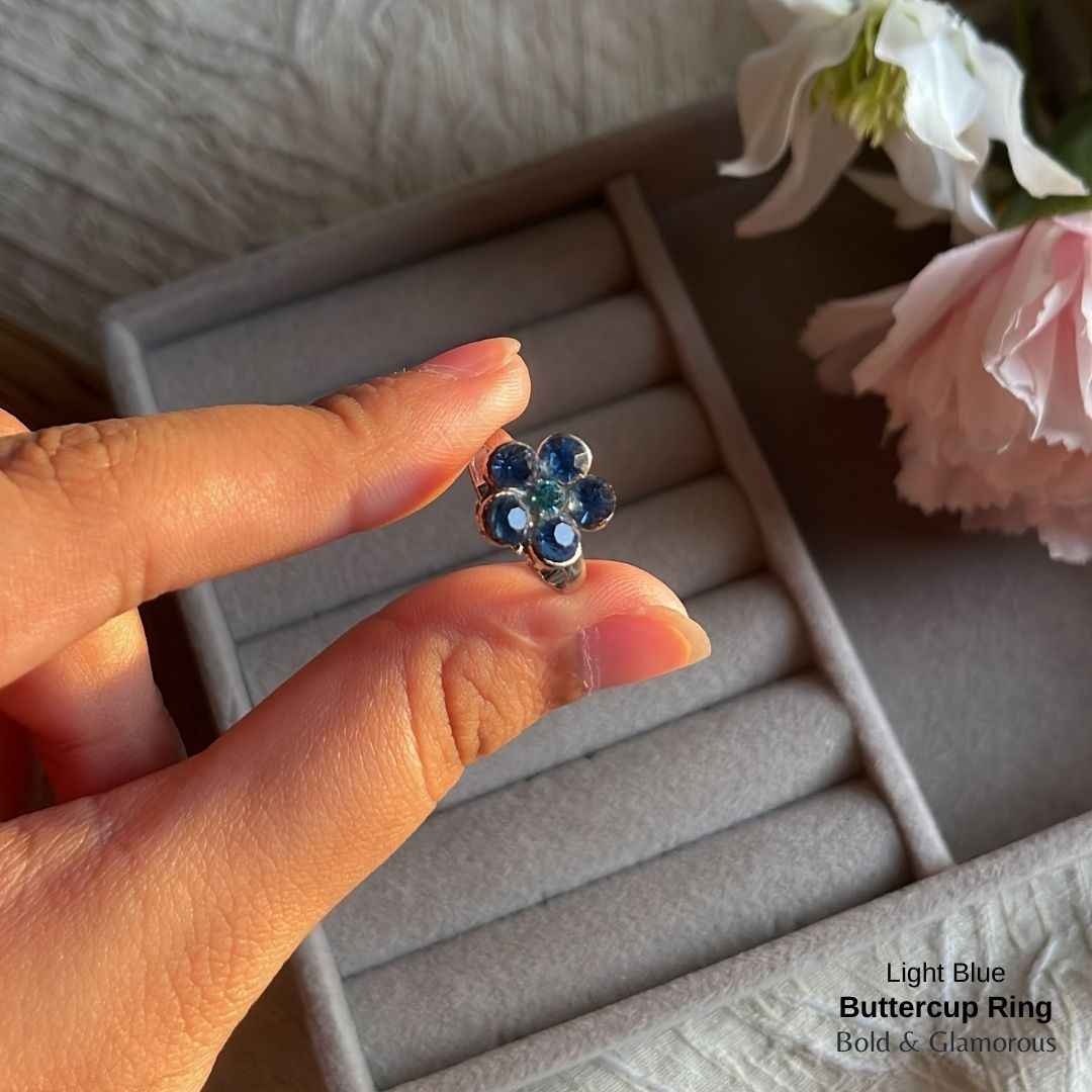 Buttercup Ring | BUCR01  | Light Blue