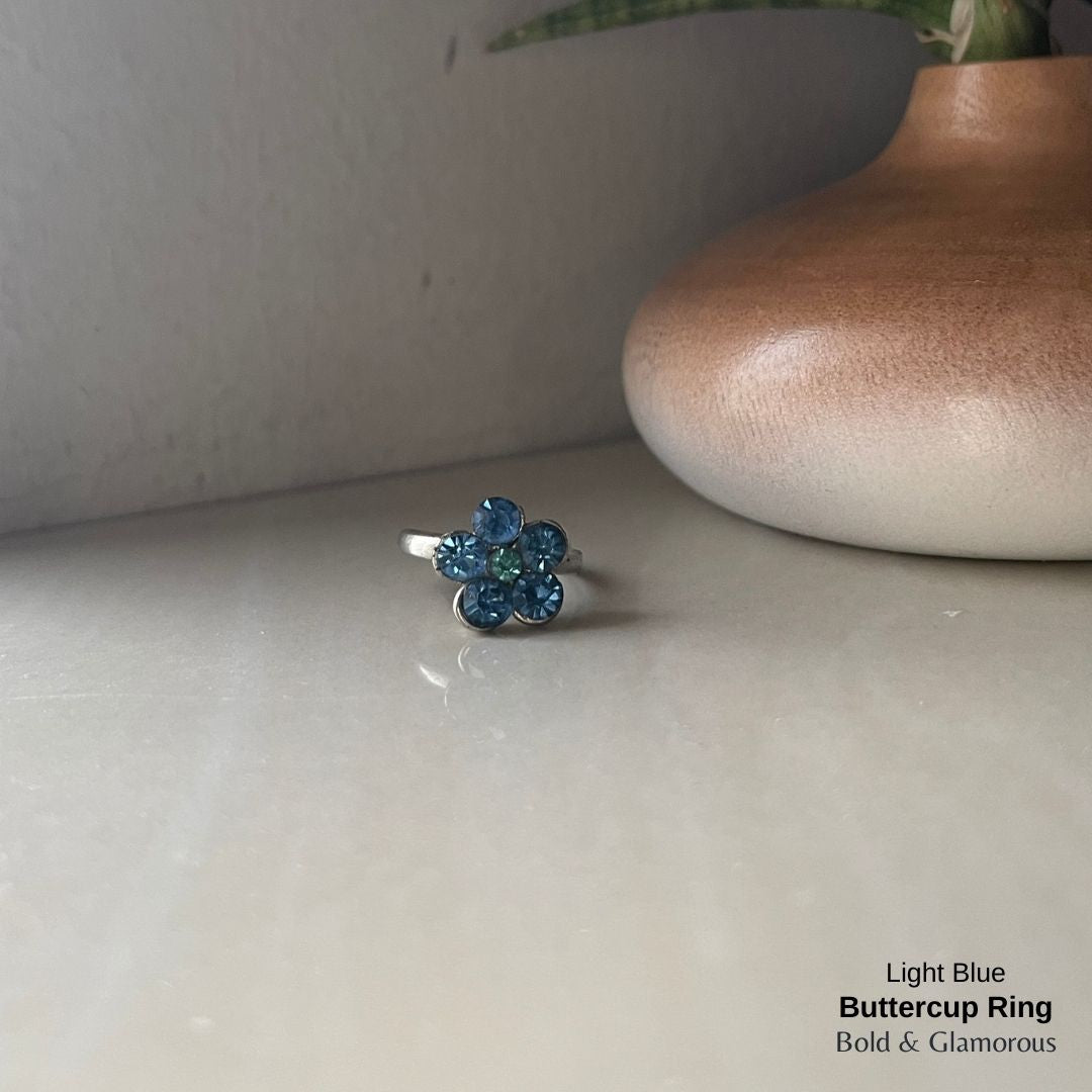 Buttercup Ring | BUCR01  | Light Blue