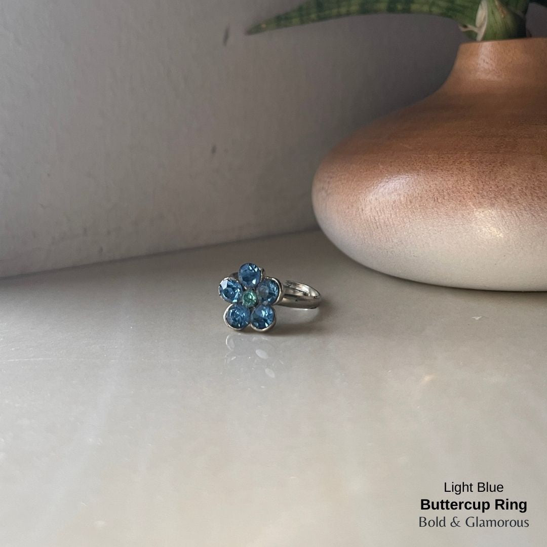Buttercup Ring | BUCR01  | Light Blue