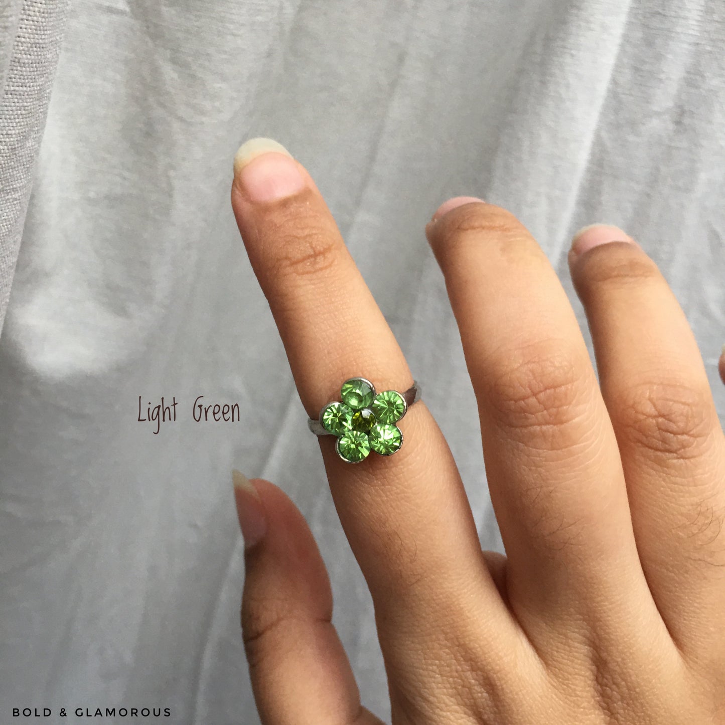 Buttercup Ring | BUCR01  | Light Green