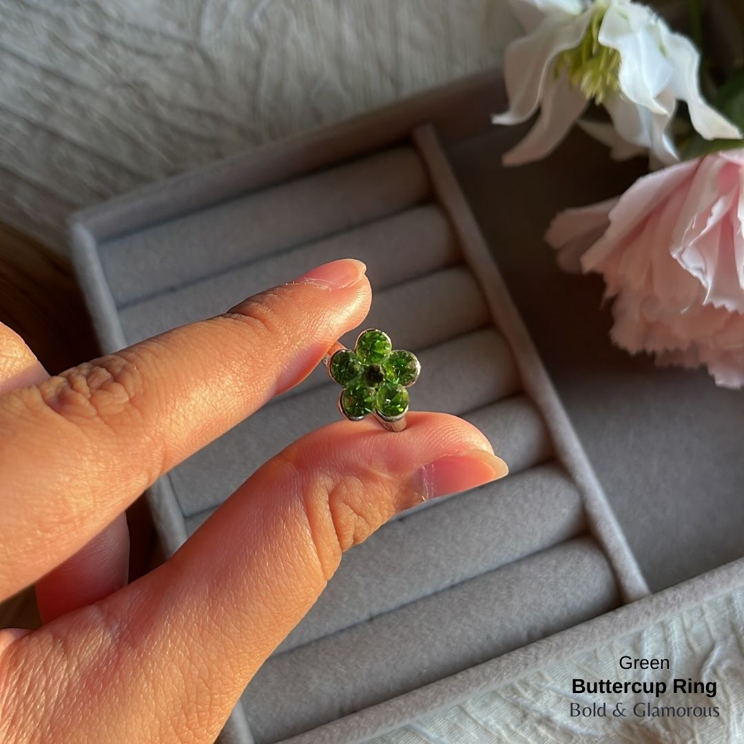 Buttercup Ring | BUCR01  | Light Green