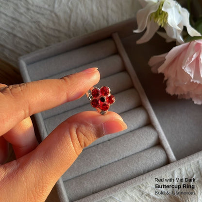 Buttercup Ring | BUCR01  | Red with Mid Dark