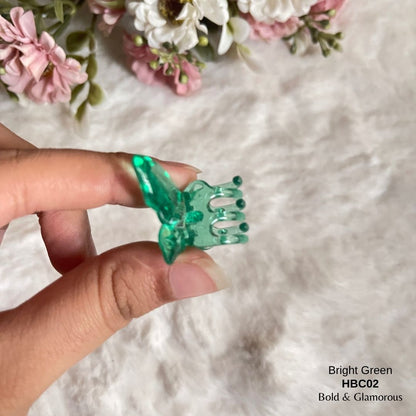 Butterfly Hair Claw Clip | HBC02 | Bright Green