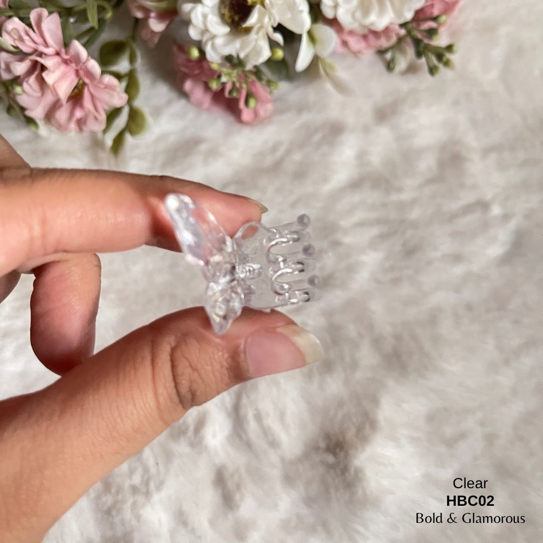 Butterfly Hair Claw Clip | HBC02 | Clear
