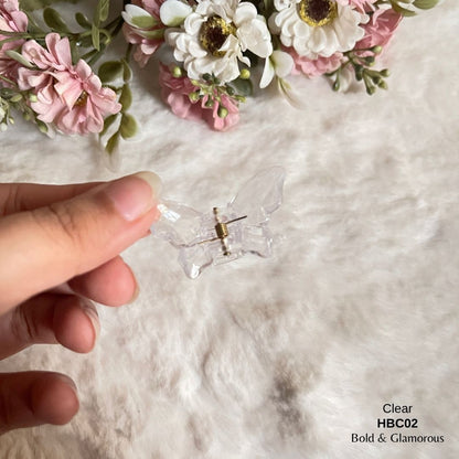 Butterfly Hair Claw Clip | HBC02 | Clear