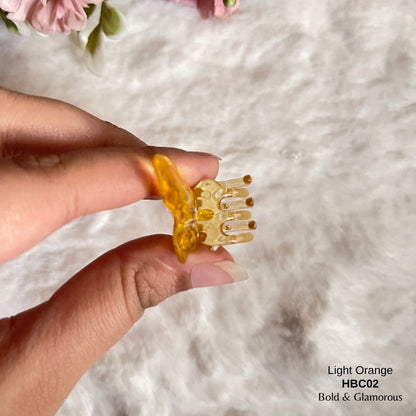 Butterfly Hair Claw Clip | HBC02 | Light Orange