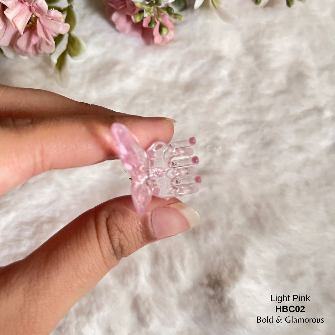 Butterfly Hair Claw Clip | HBC02 | Light Pink