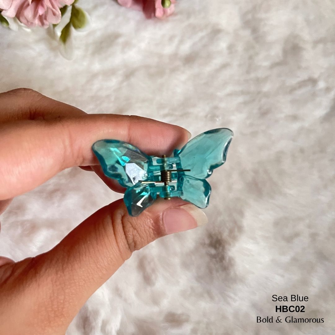 Butterfly Hair Claw Clip | HBC02 | Sea Blue