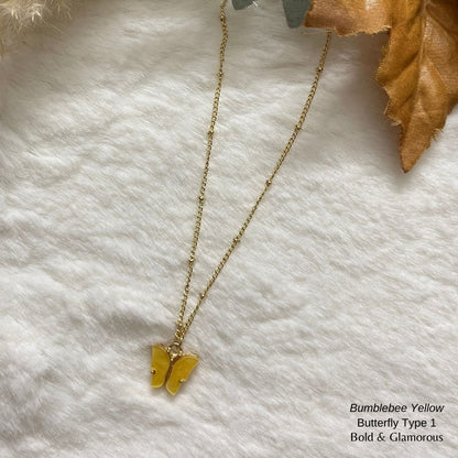 Butterfly Pendant | Type 1 | BPT1 | Bumble Yellow