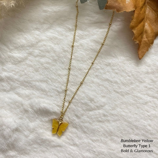 Butterfly Pendant | Type 1 | BPT1 | Bumble Yellow