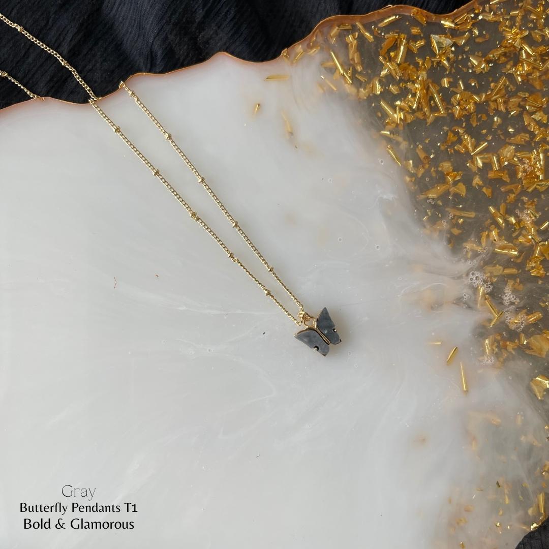Butterfly Pendant | Type 1 | BPT1 | Gray